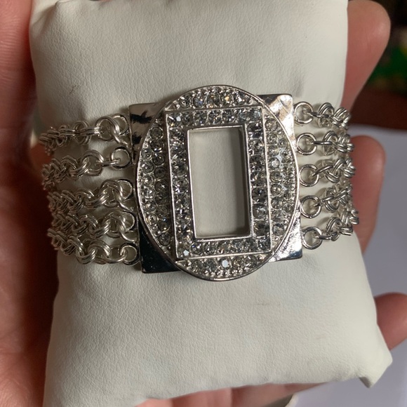 Magnetic Silver Tone Bracelet - Picture 9 of 11